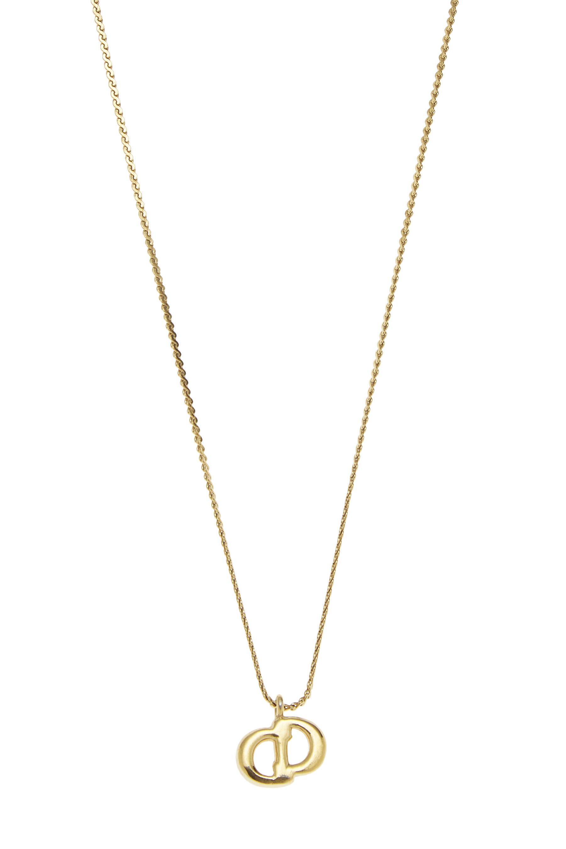 CHRISTIAN DIOR Vintage D I O R Pendant Necklace For Sale at 1stDibs | dior  letter necklace, dior heart necklace, gold dior letter necklace